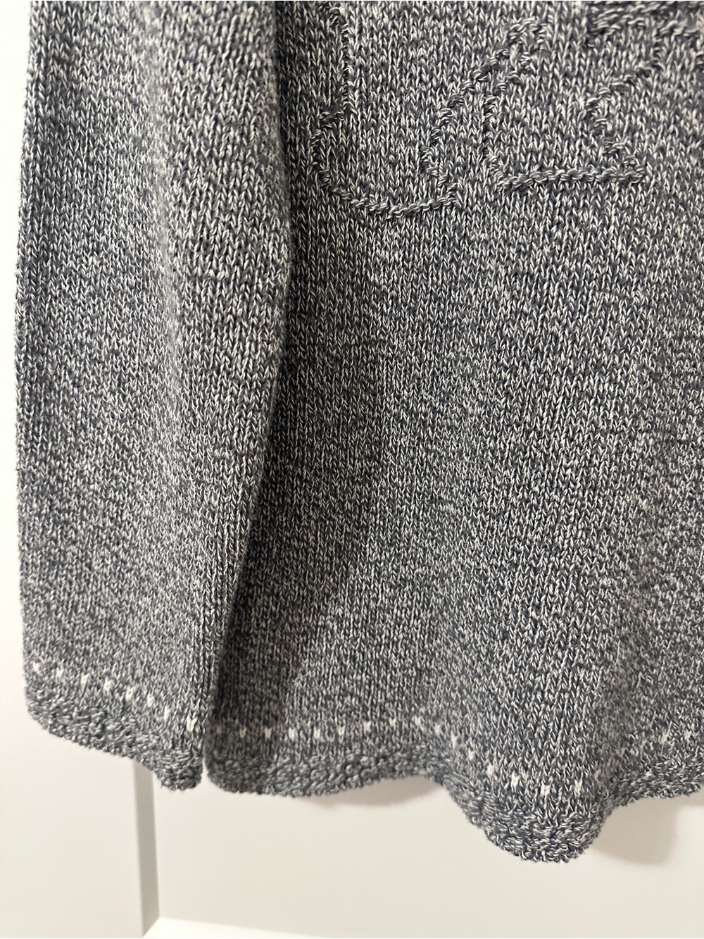 Cotton Country Grey Marled Knit Crewneck Sweater Canadian Flag Size Small Womens - Picture 9 of 14